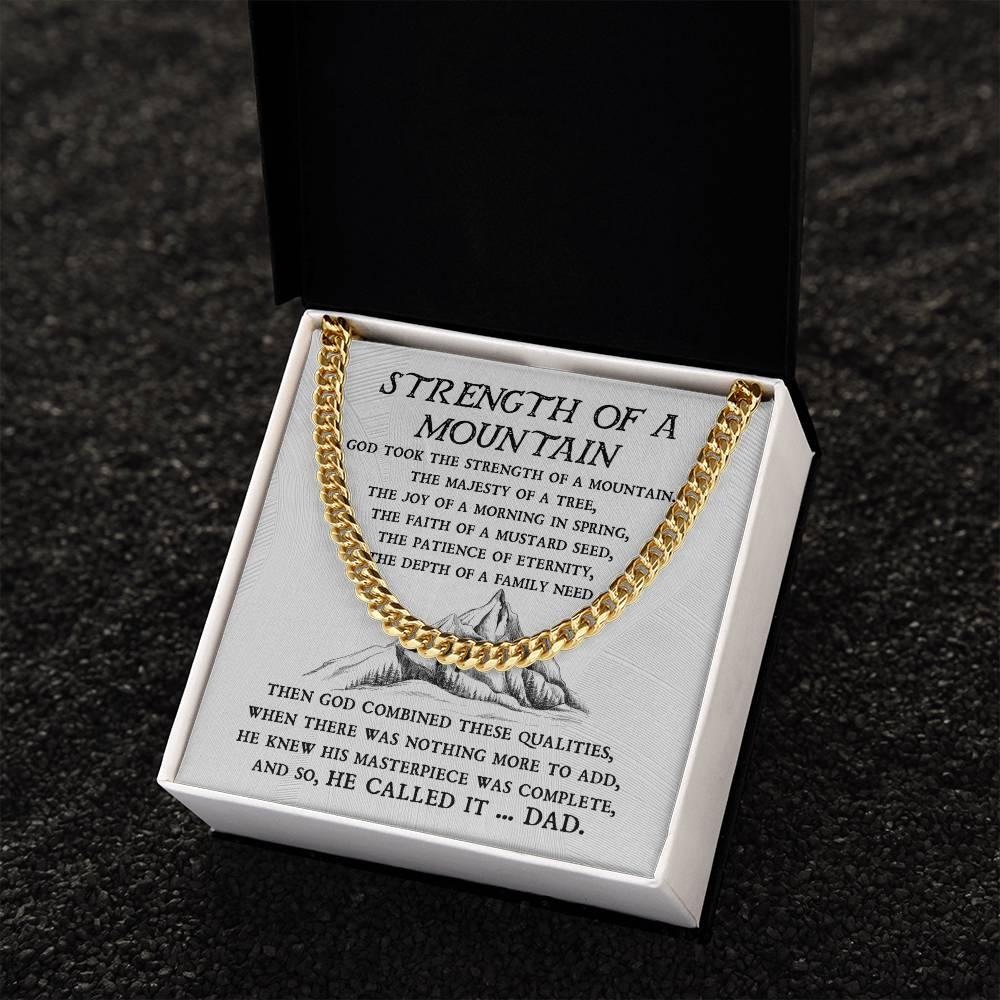 'Strength of a Mountain' Cuban Link Chain - Real Rad Boutique