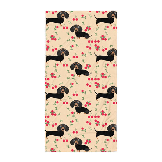 Summer Cherry - Dachshund Beach Towel - Real Rad Boutique