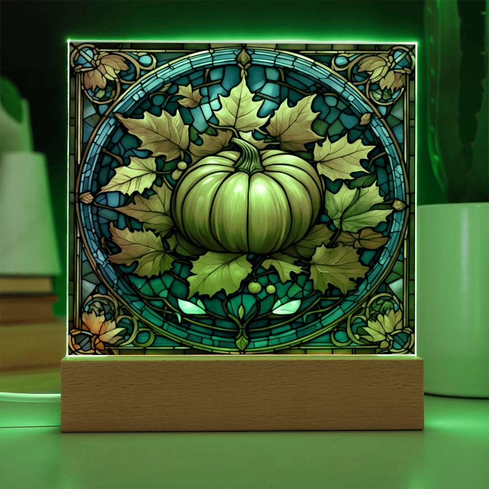 Thanksgiving 'Harvest Elegance' Acrylic Square Plaque - Real Rad Boutique