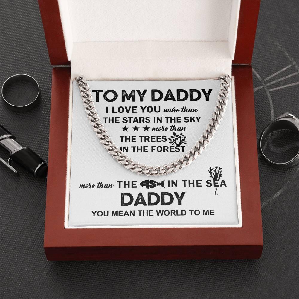 'To My Daddy' Cuban Link Chain - Real Rad Boutique