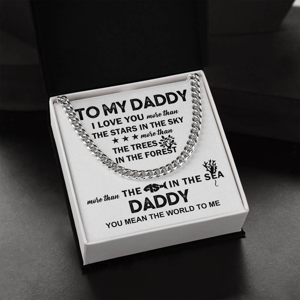 'To My Daddy' Cuban Link Chain - Real Rad Boutique