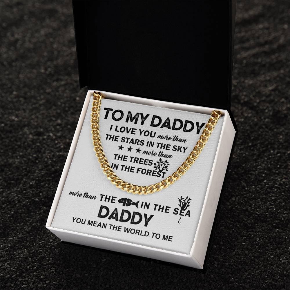 'To My Daddy' Cuban Link Chain - Real Rad Boutique