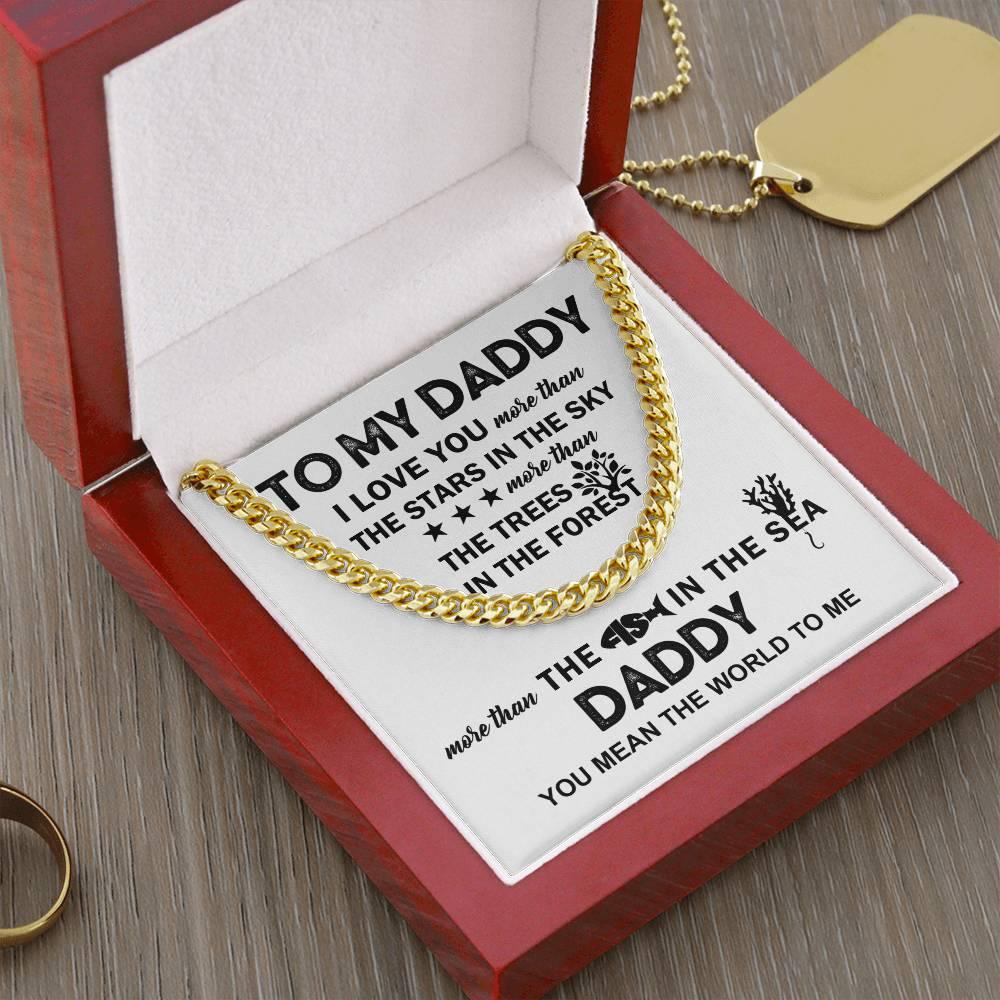 'To My Daddy' Cuban Link Chain - Real Rad Boutique