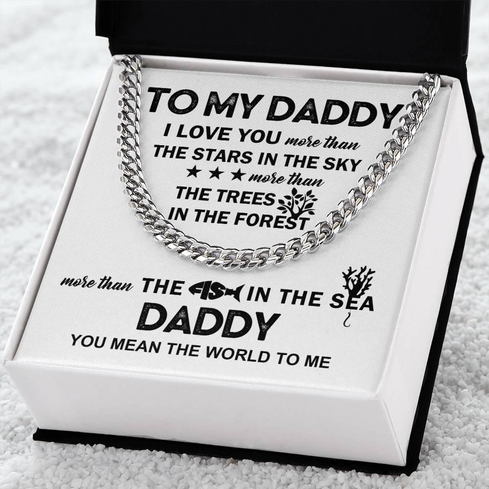 'To My Daddy' Cuban Link Chain - Real Rad Boutique