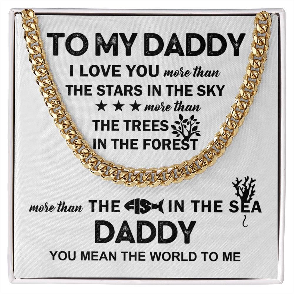 'To My Daddy' Cuban Link Chain - Real Rad Boutique