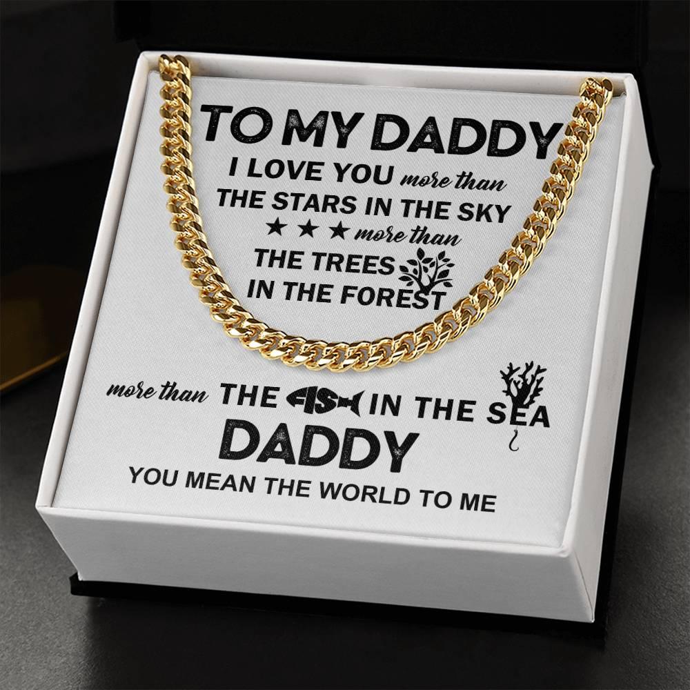 'To My Daddy' Cuban Link Chain - Real Rad Boutique