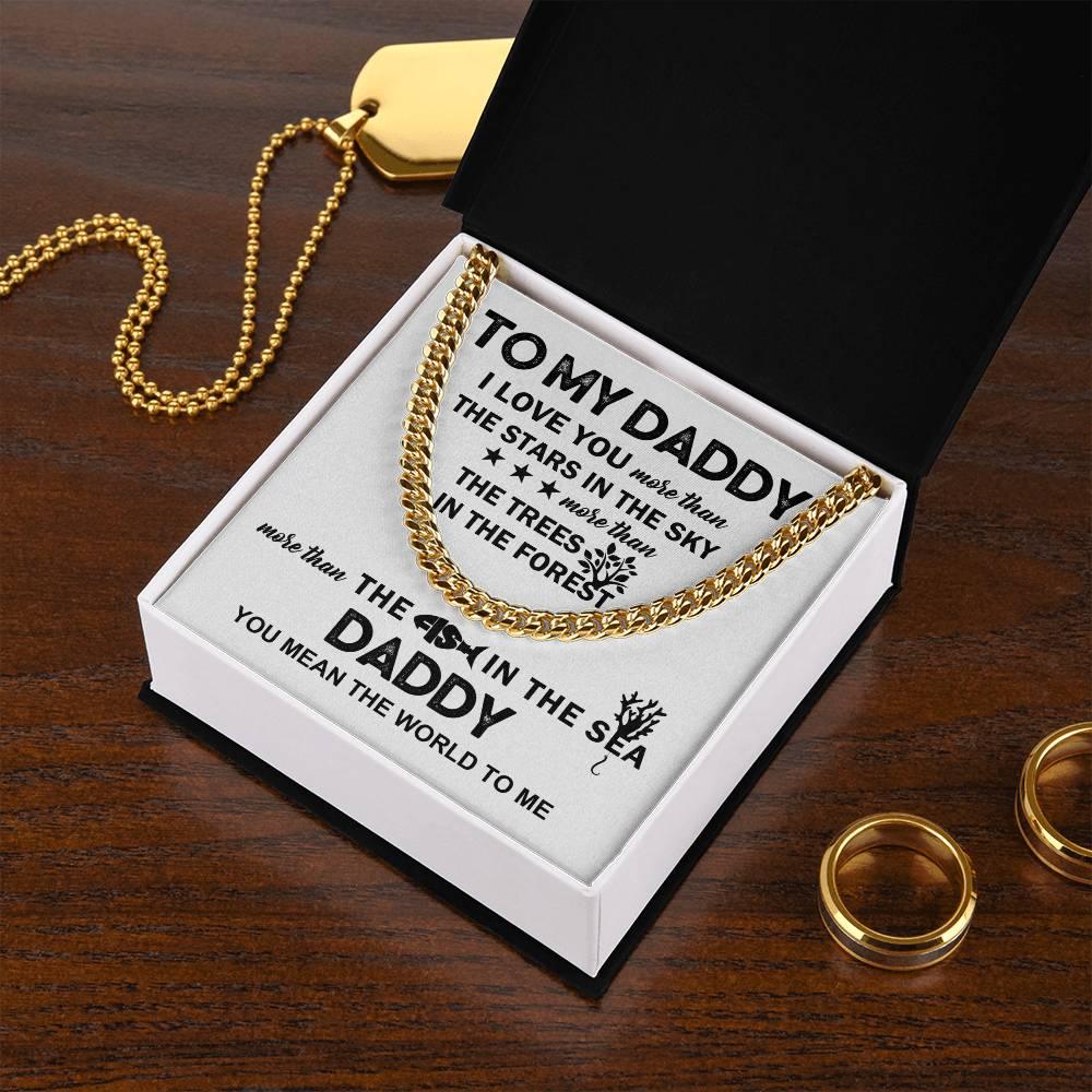 'To My Daddy' Cuban Link Chain - Real Rad Boutique