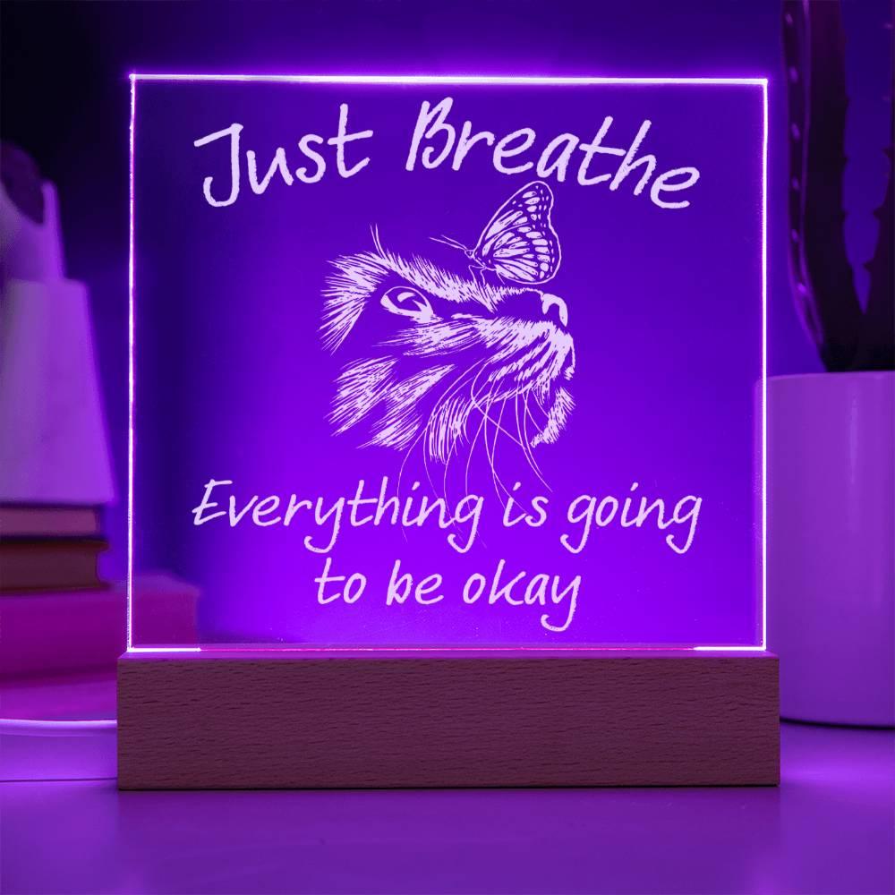 'Tranquil Reminders' Acrylic Square Plaque - Real Rad Boutique