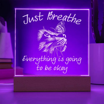 'Tranquil Reminders' Acrylic Square Plaque - Real Rad Boutique