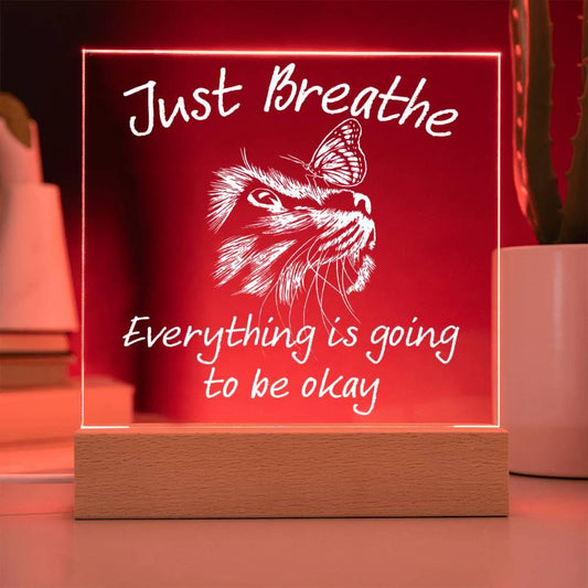 'Tranquil Reminders' Acrylic Square Plaque - Real Rad Boutique