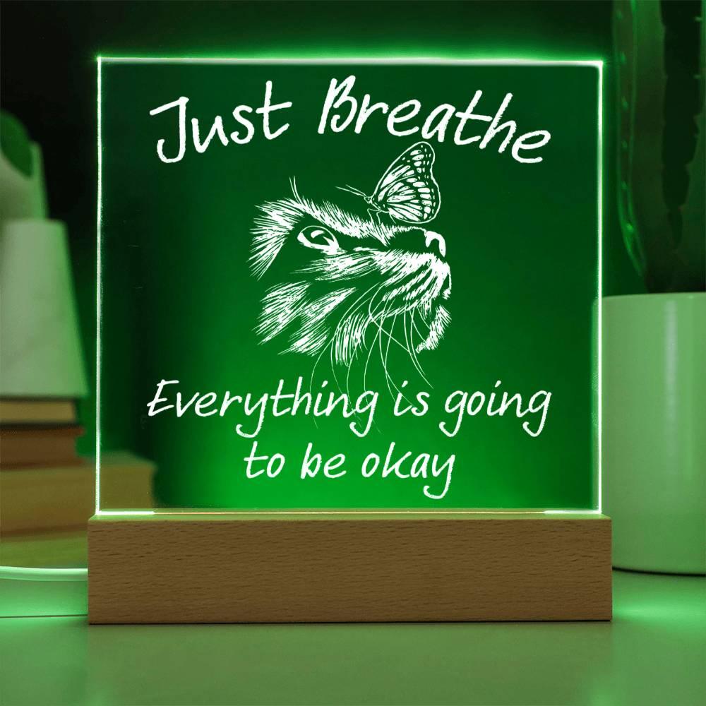 'Tranquil Reminders' Acrylic Square Plaque - Real Rad Boutique