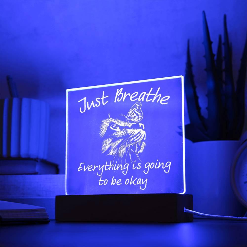 'Tranquil Reminders' Acrylic Square Plaque - Real Rad Boutique