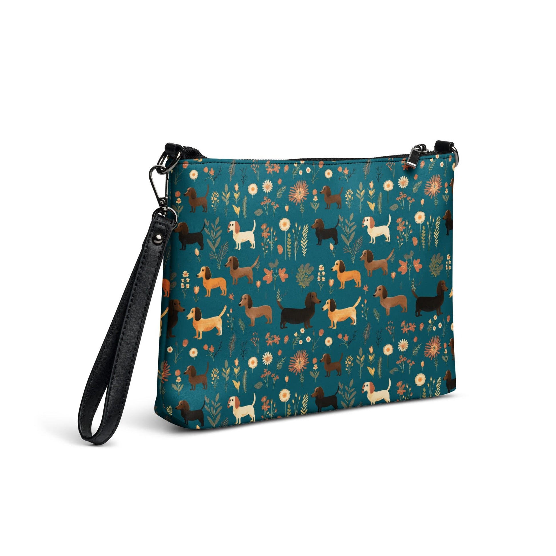 Turquoise Tails - Dachsund Crossbody Purse - Real Rad Boutique