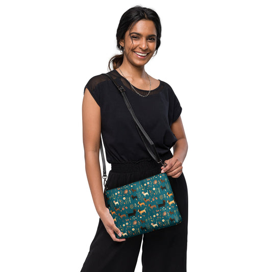 Turquoise Tails - Dachsund Crossbody Purse - Real Rad Boutique