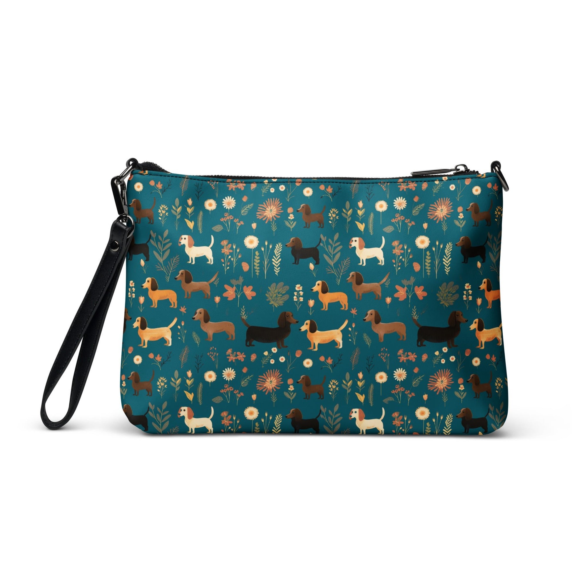 Turquoise Tails - Dachsund Crossbody Purse - Real Rad Boutique