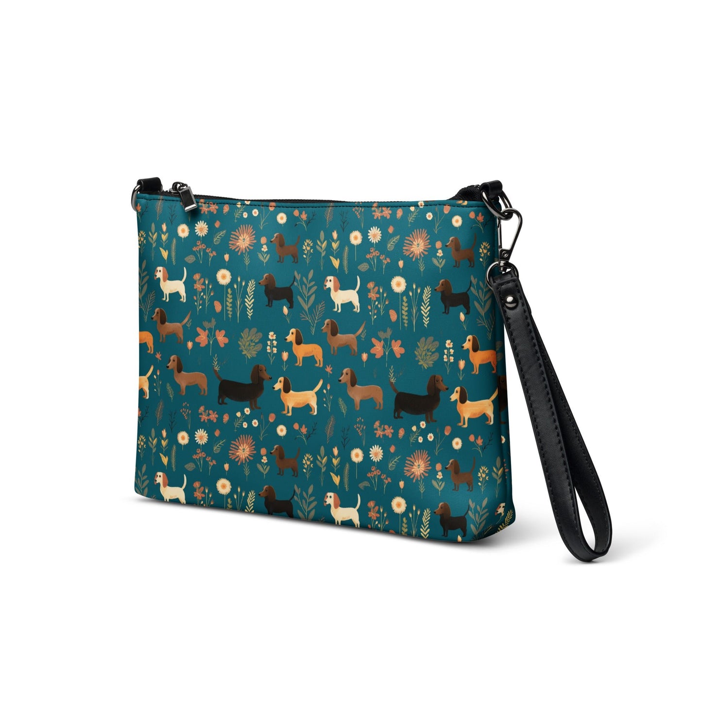 Turquoise Tails - Dachsund Crossbody Purse - Real Rad Boutique