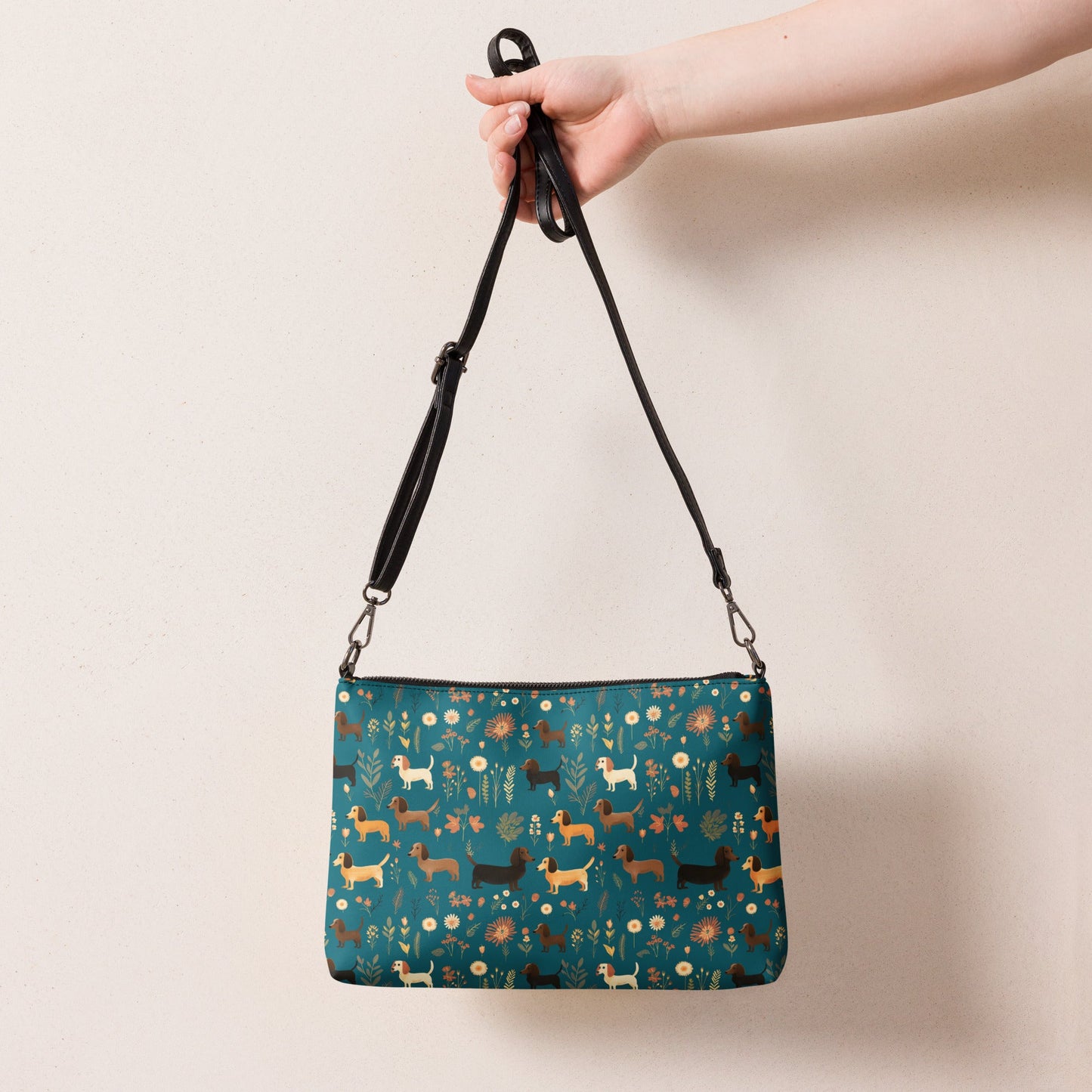 Turquoise Tails - Dachsund Crossbody Purse - Real Rad Boutique