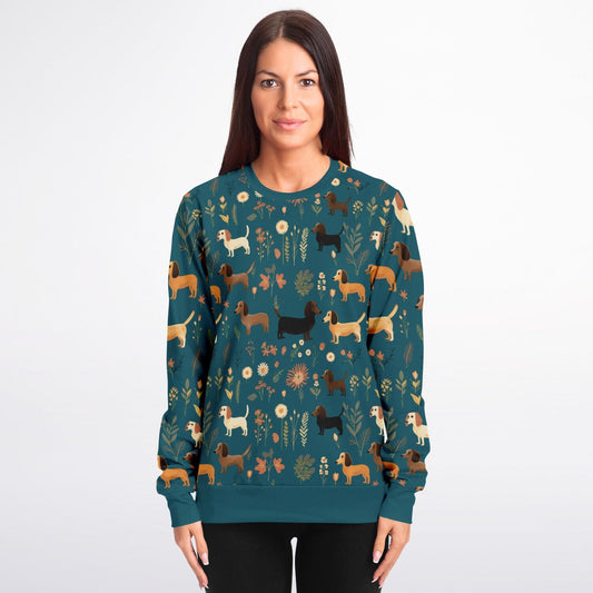 Turquoise Tails - Dachsund Sweatshirt - Real Rad Boutique