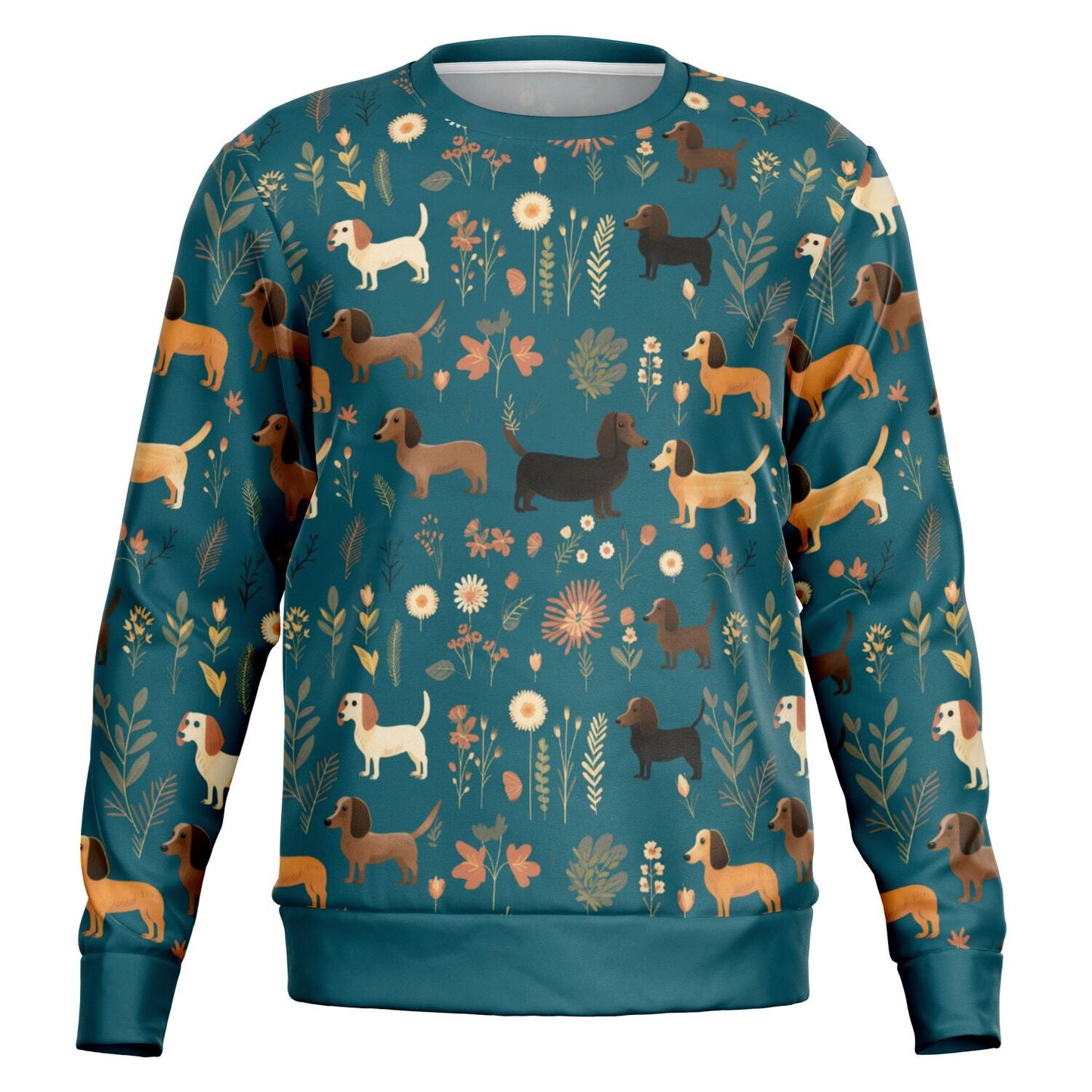 Turquoise Tails - Dachsund Sweatshirt - Real Rad Boutique