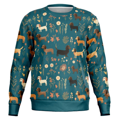 Turquoise Tails - Dachsund Sweatshirt - Real Rad Boutique