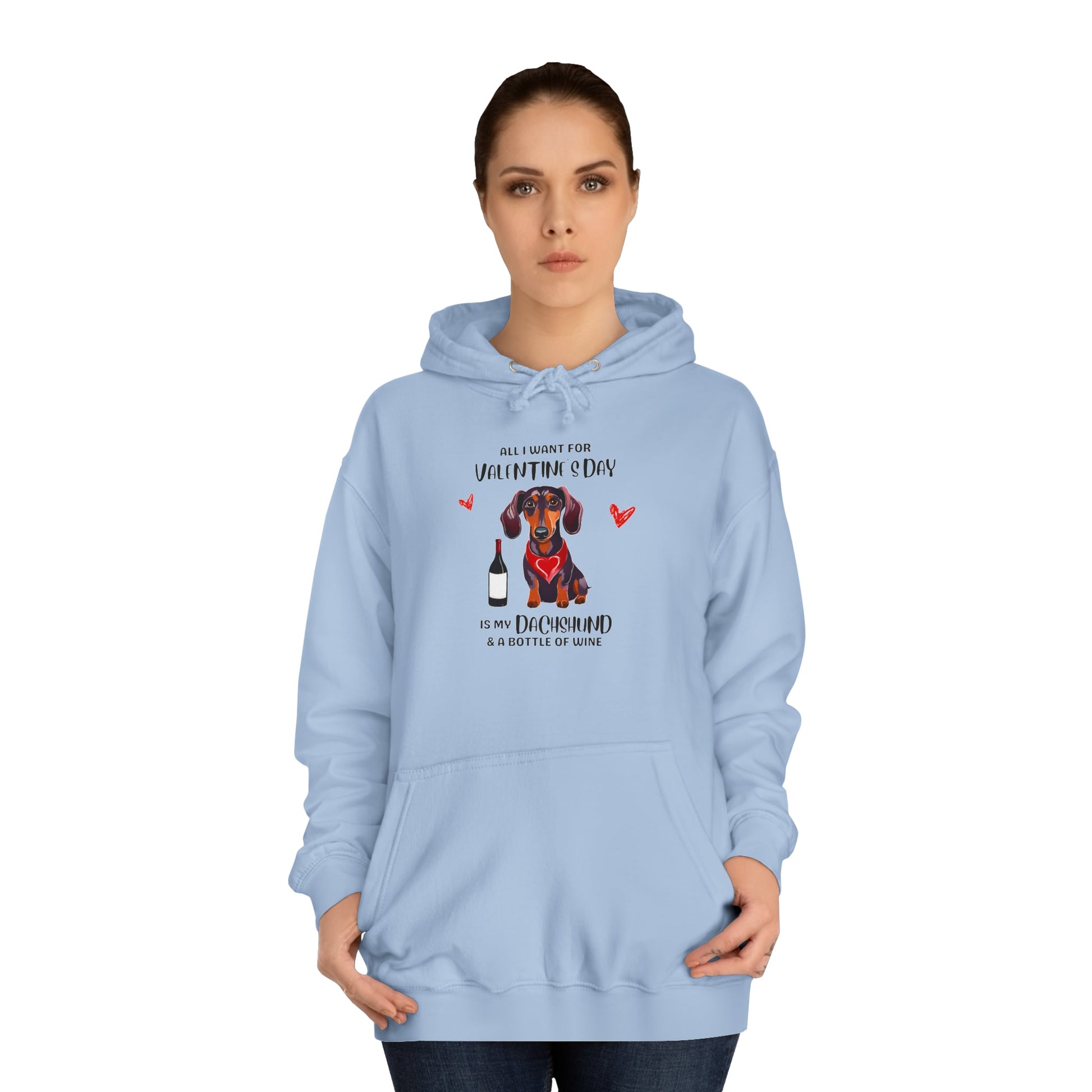 Valentine's Day Bliss - Dachshund Hoodie - Real Rad Boutique