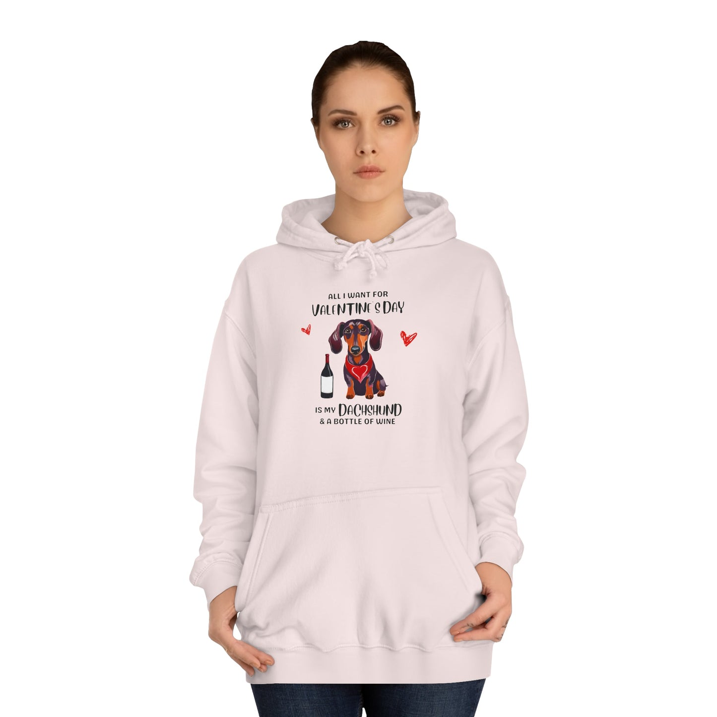 Valentine's Day Bliss - Dachshund Hoodie - Real Rad Boutique