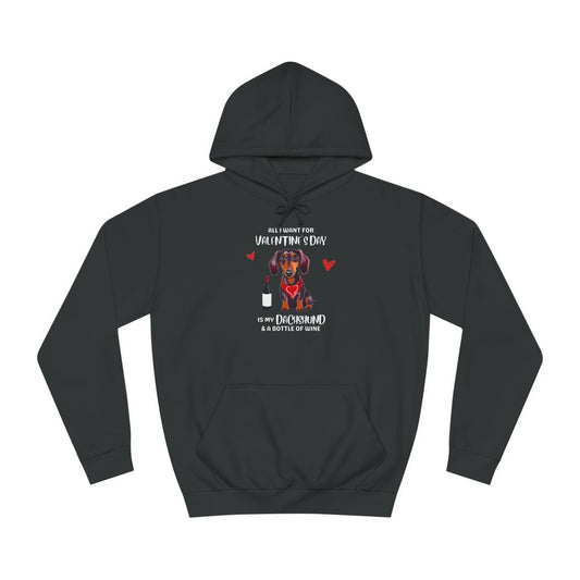 Valentine's Day Bliss - Dachshund Hoodie - Real Rad Boutique