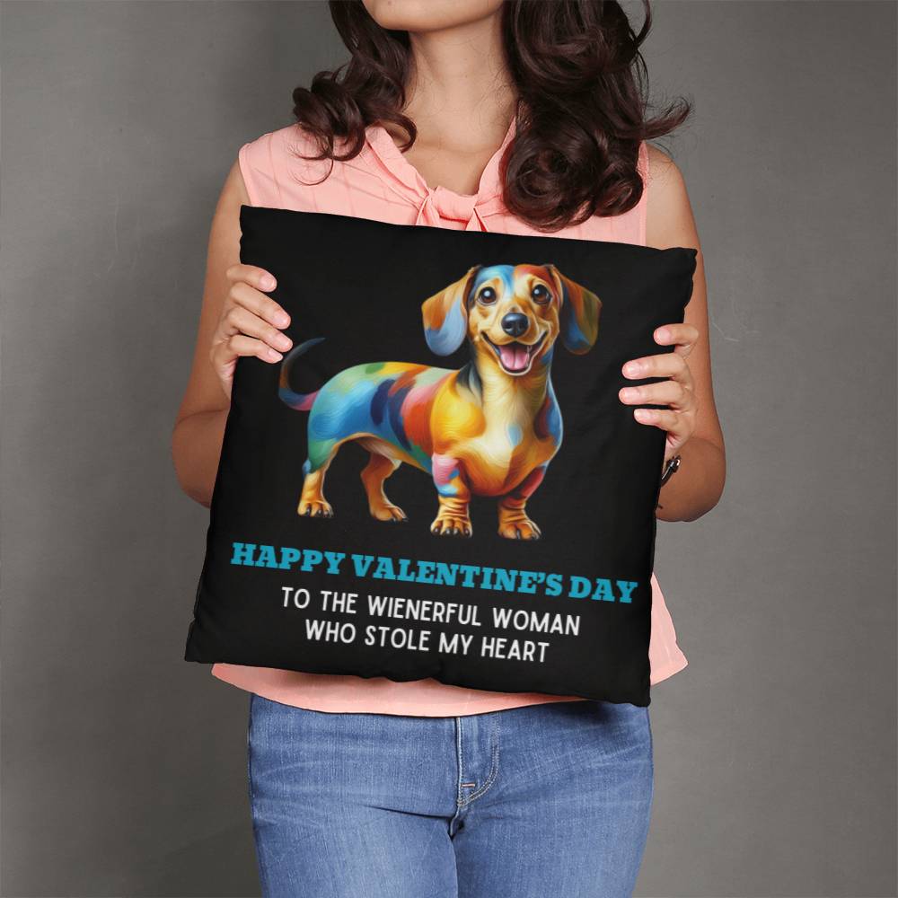 Valentine's Love Wrapped - Dachshund Pillow - Real Rad Boutique