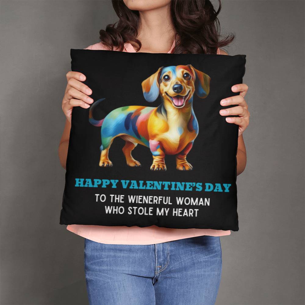 Valentine's Love Wrapped - Dachshund Pillow - Real Rad Boutique