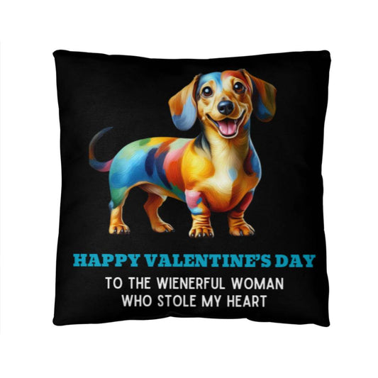 Valentine's Love Wrapped - Dachshund Pillow - Real Rad Boutique