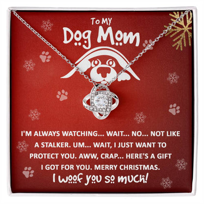 Watchful Woofs and Christmas Wishes - Love Knot Necklace - Real Rad Boutique