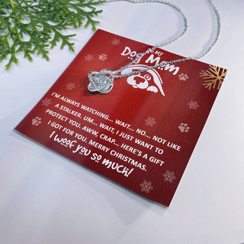 Watchful Woofs and Christmas Wishes - Love Knot Necklace - Real Rad Boutique