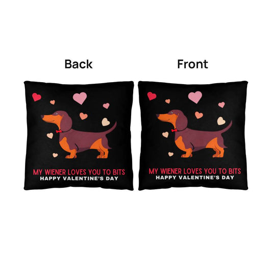 Wiener Love Explosion - Dachshund Pillow - Real Rad Boutique