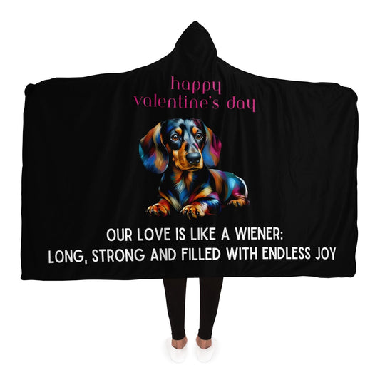 Wiener Love Extravaganza - Hooded Blanket - Real Rad Boutique