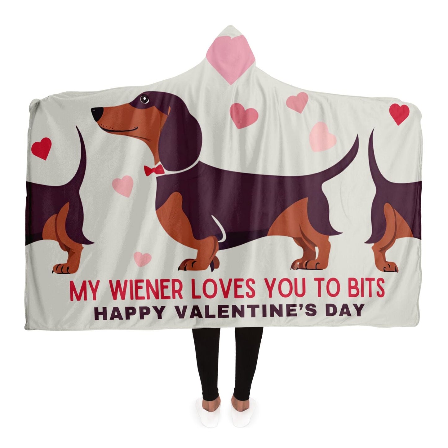 Wiener Love in Every Stitch - Hooded Blanket - Real Rad Boutique