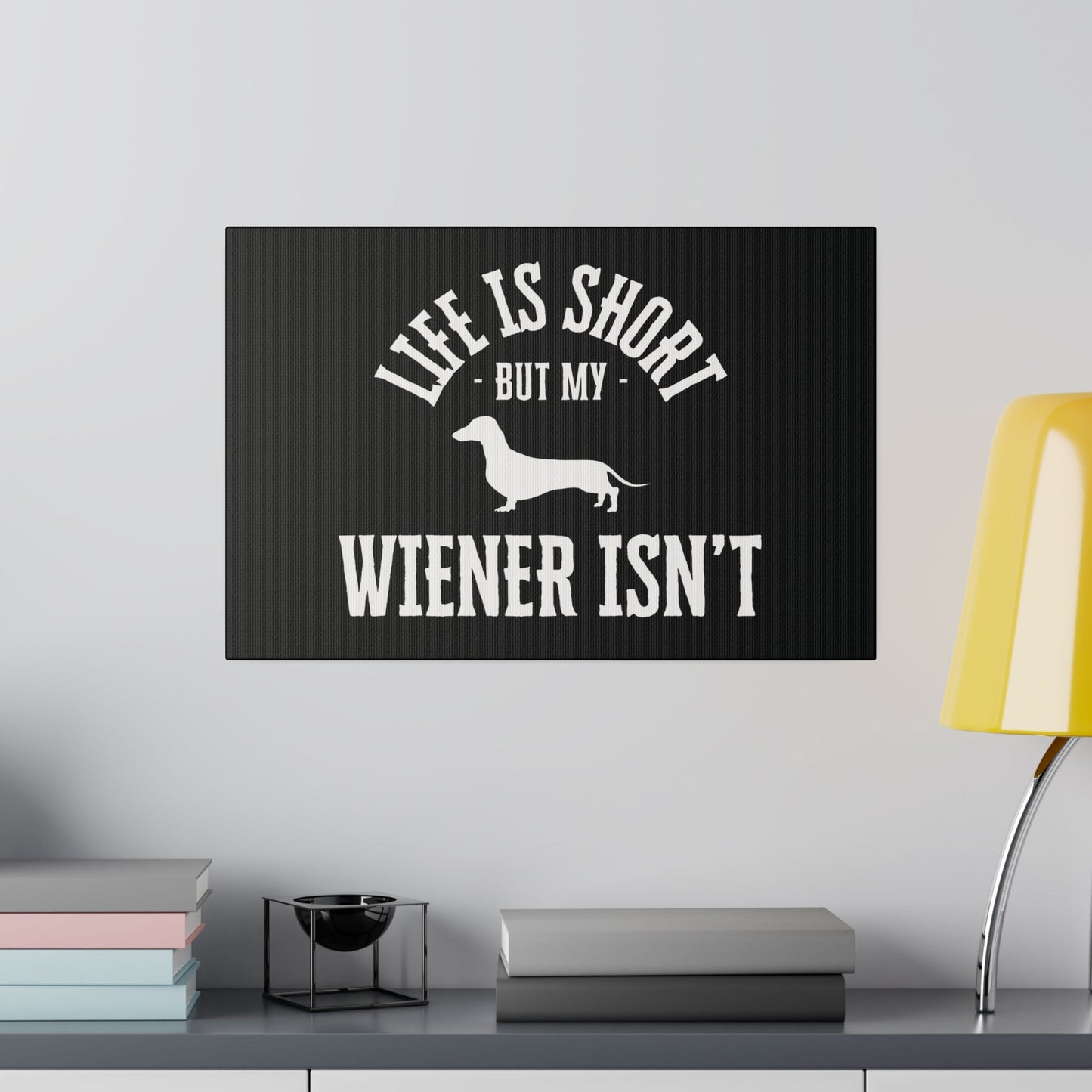 Wiener Wisdom - Dachshund Matte Canvas - Real Rad Boutique