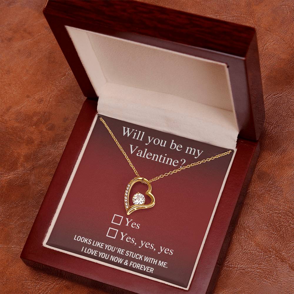 Will You Be My Valentine? - Forever Love Necklace - Real Rad Boutique