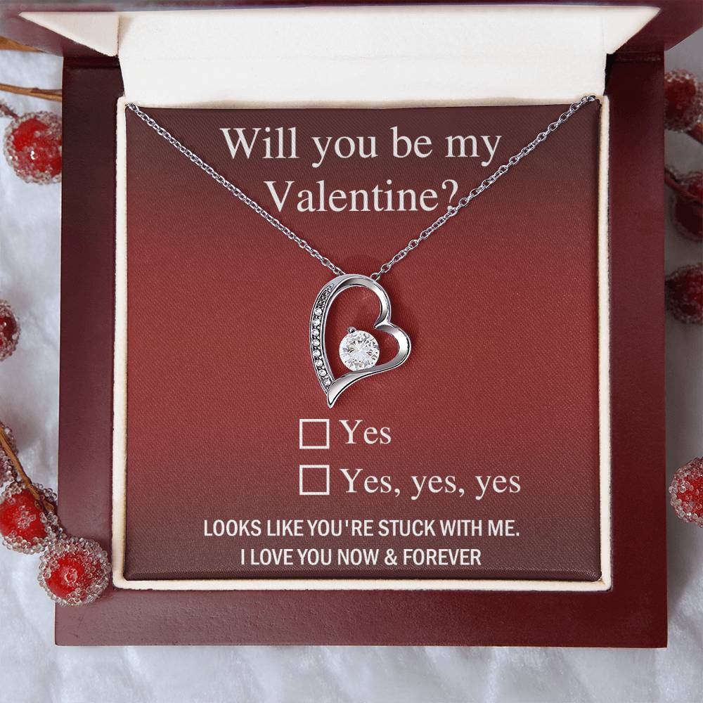 Will You Be My Valentine? - Forever Love Necklace - Real Rad Boutique