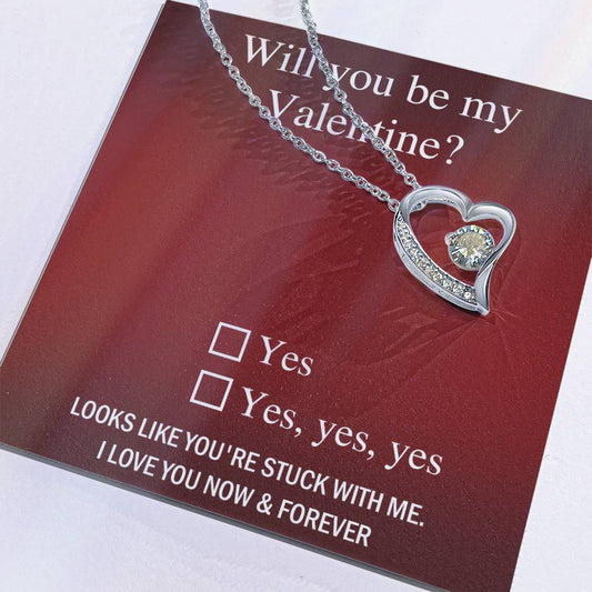 Will You Be My Valentine? - Forever Love Necklace - Real Rad Boutique