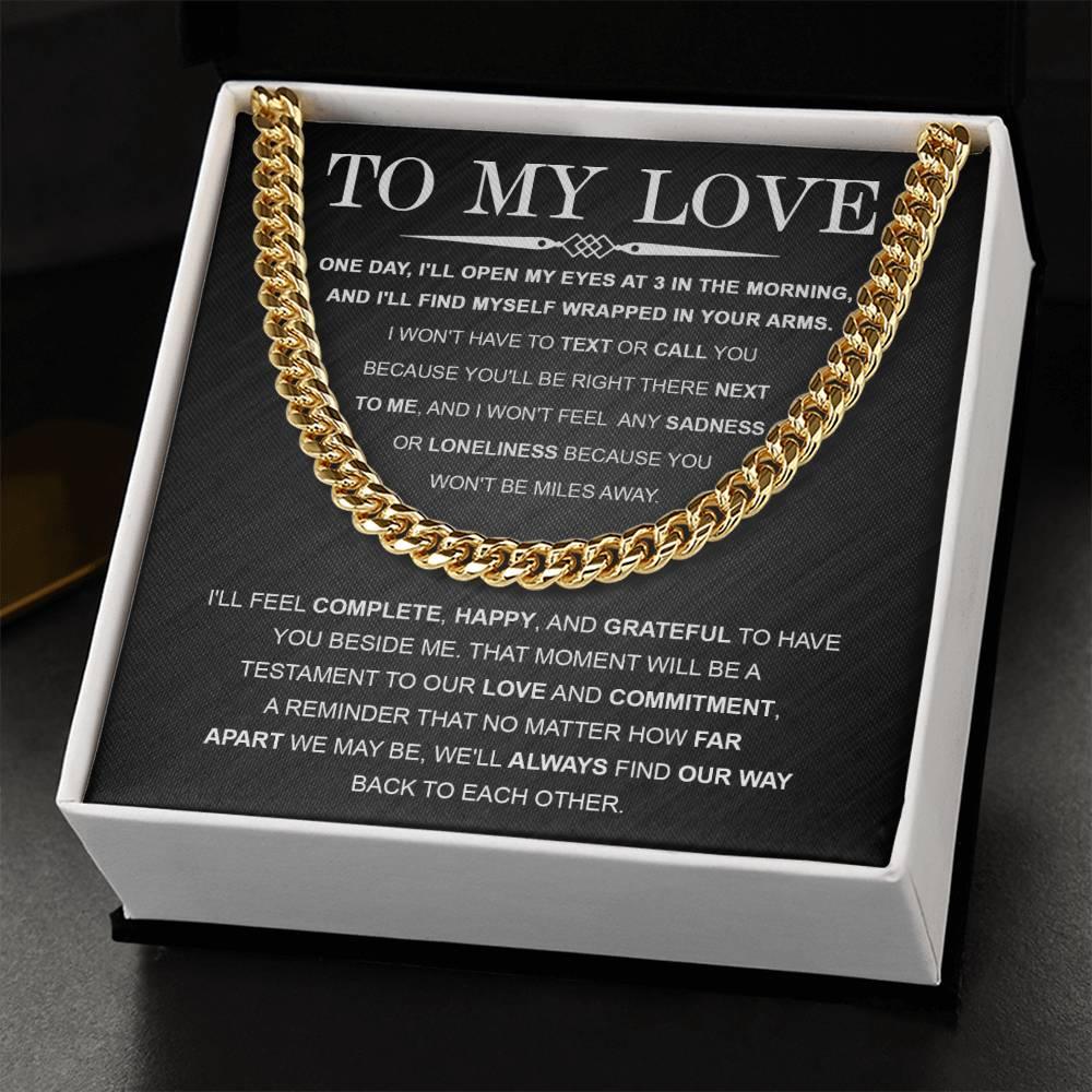 'Wrapped In Your Arms' Cuban Link Chain - Real Rad Boutique