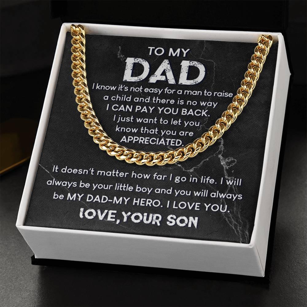 'You are Appreciated' Cuban Link Chain - Real Rad Boutique