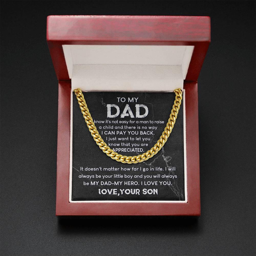 'You are Appreciated' Cuban Link Chain - Real Rad Boutique