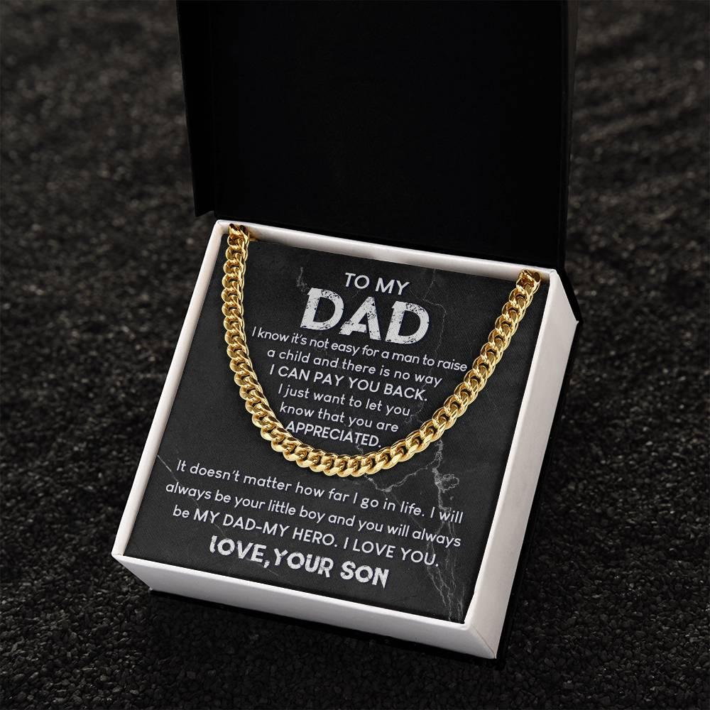 'You are Appreciated' Cuban Link Chain - Real Rad Boutique