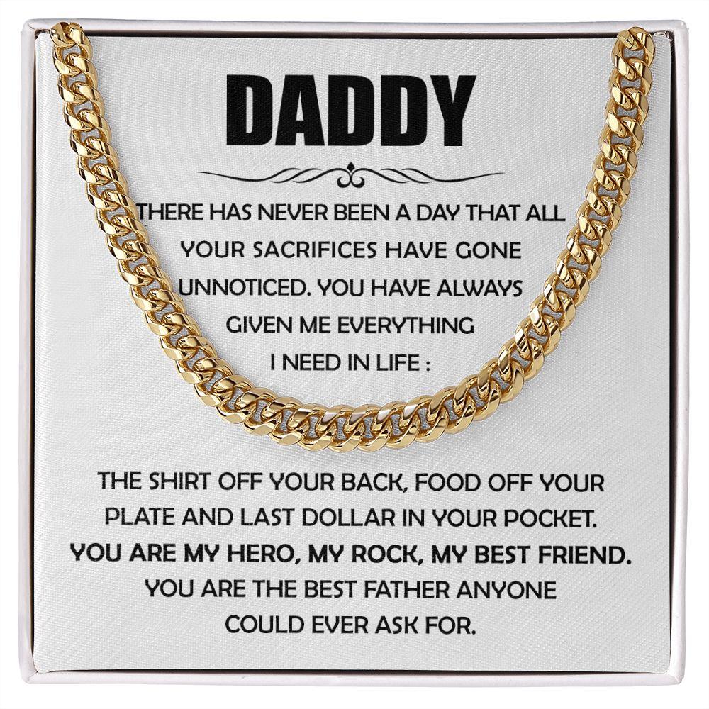 'You Are My Hero' Cuban Link Chain - Real Rad Boutique