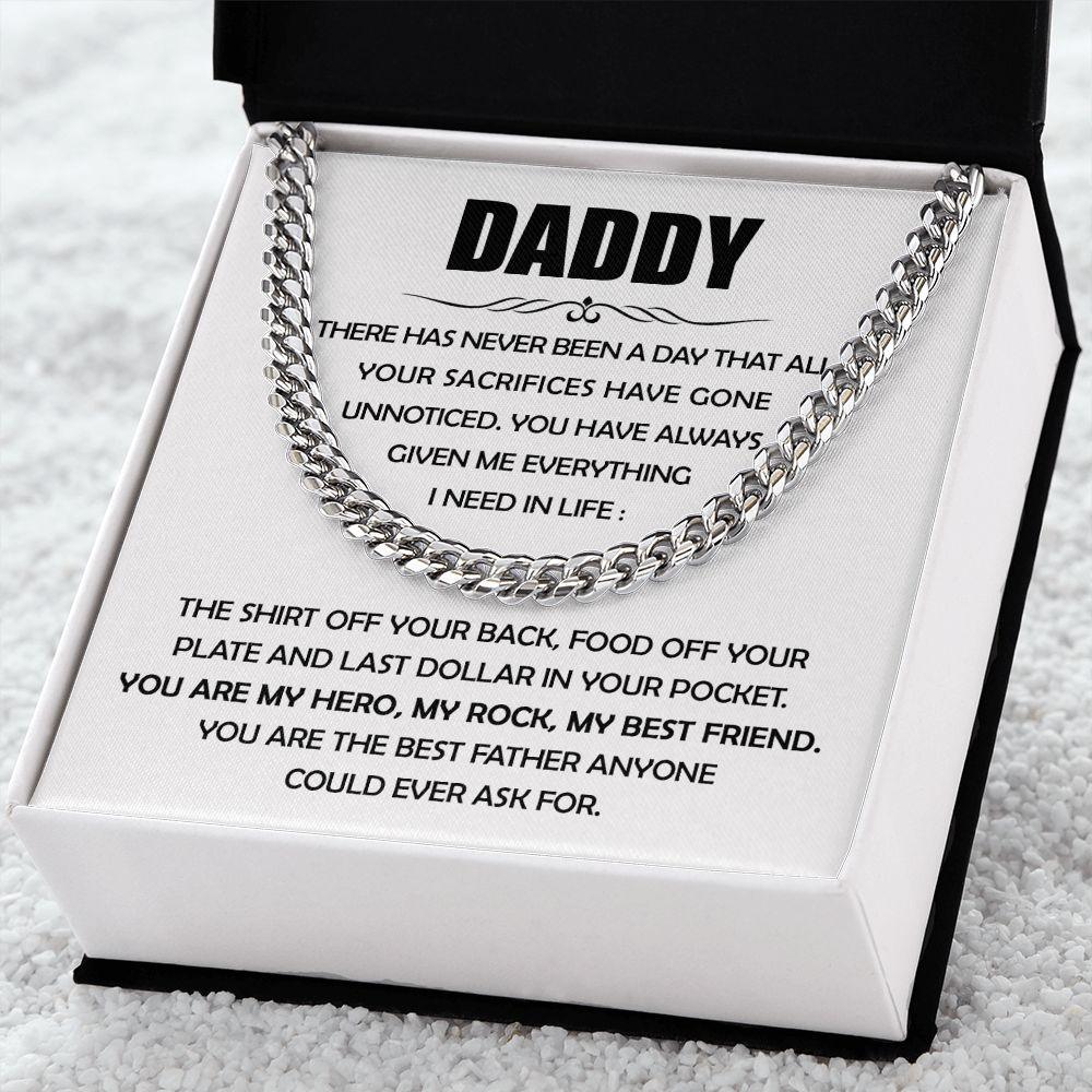 'You Are My Hero' Cuban Link Chain - Real Rad Boutique