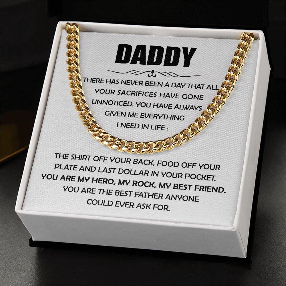 'You Are My Hero' Cuban Link Chain - Real Rad Boutique