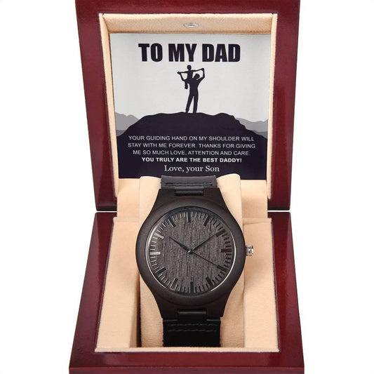 'Your Guiding Hand' Wooden Watch - Real Rad Boutique